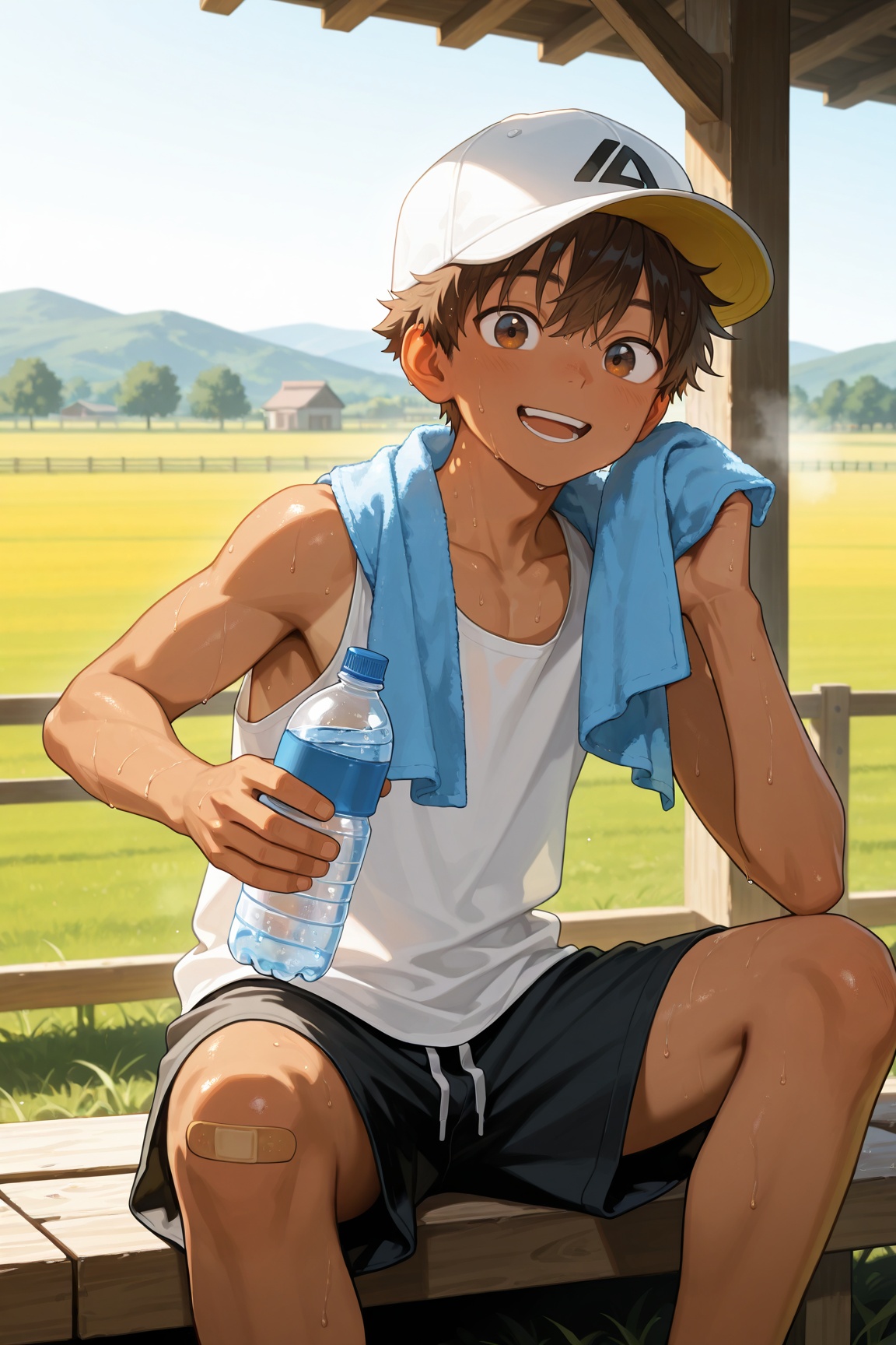 1boy,  solo,  brown hair on Tensor.Art