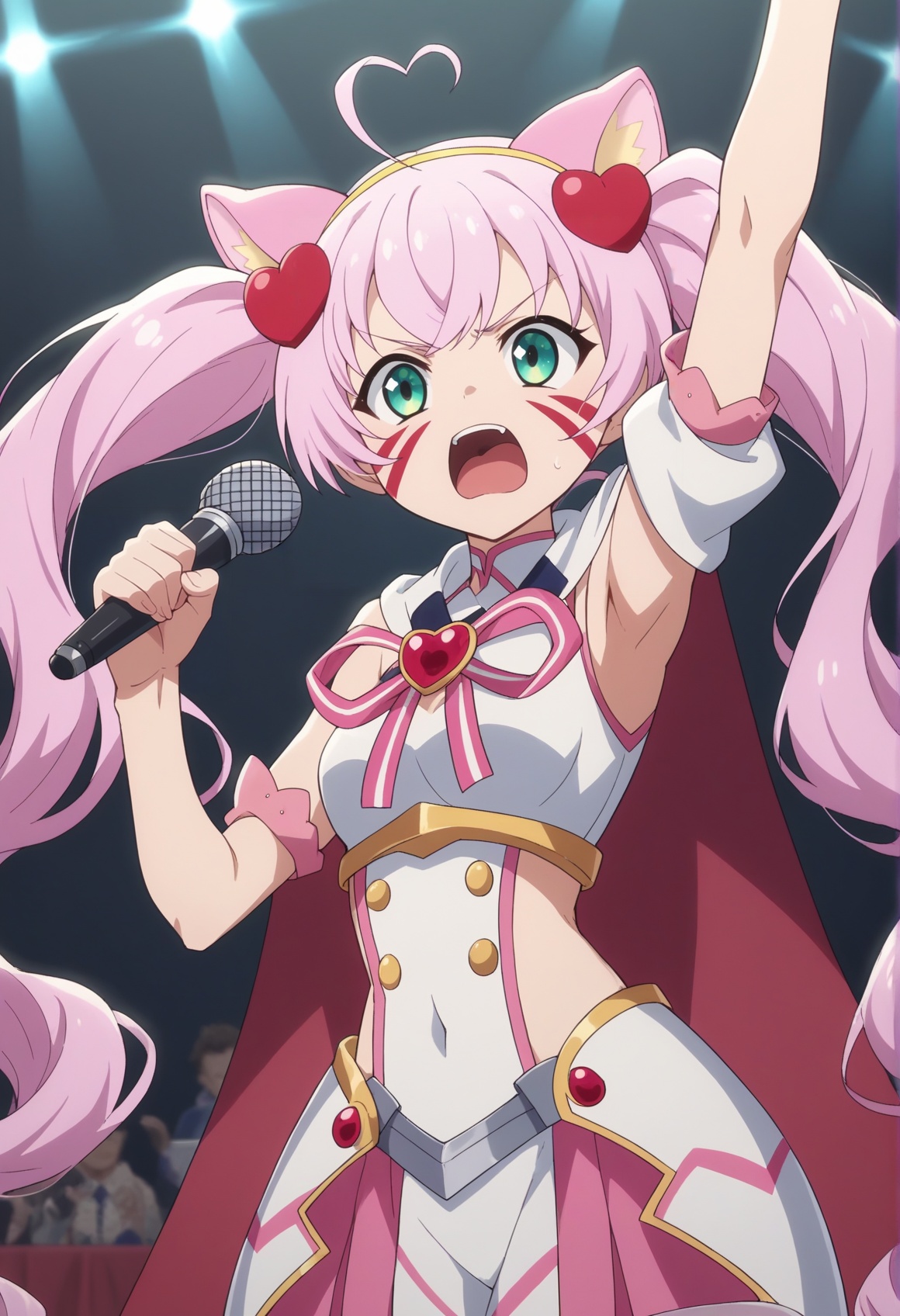1girl,  pink hair,  long hair on Tensor.Art