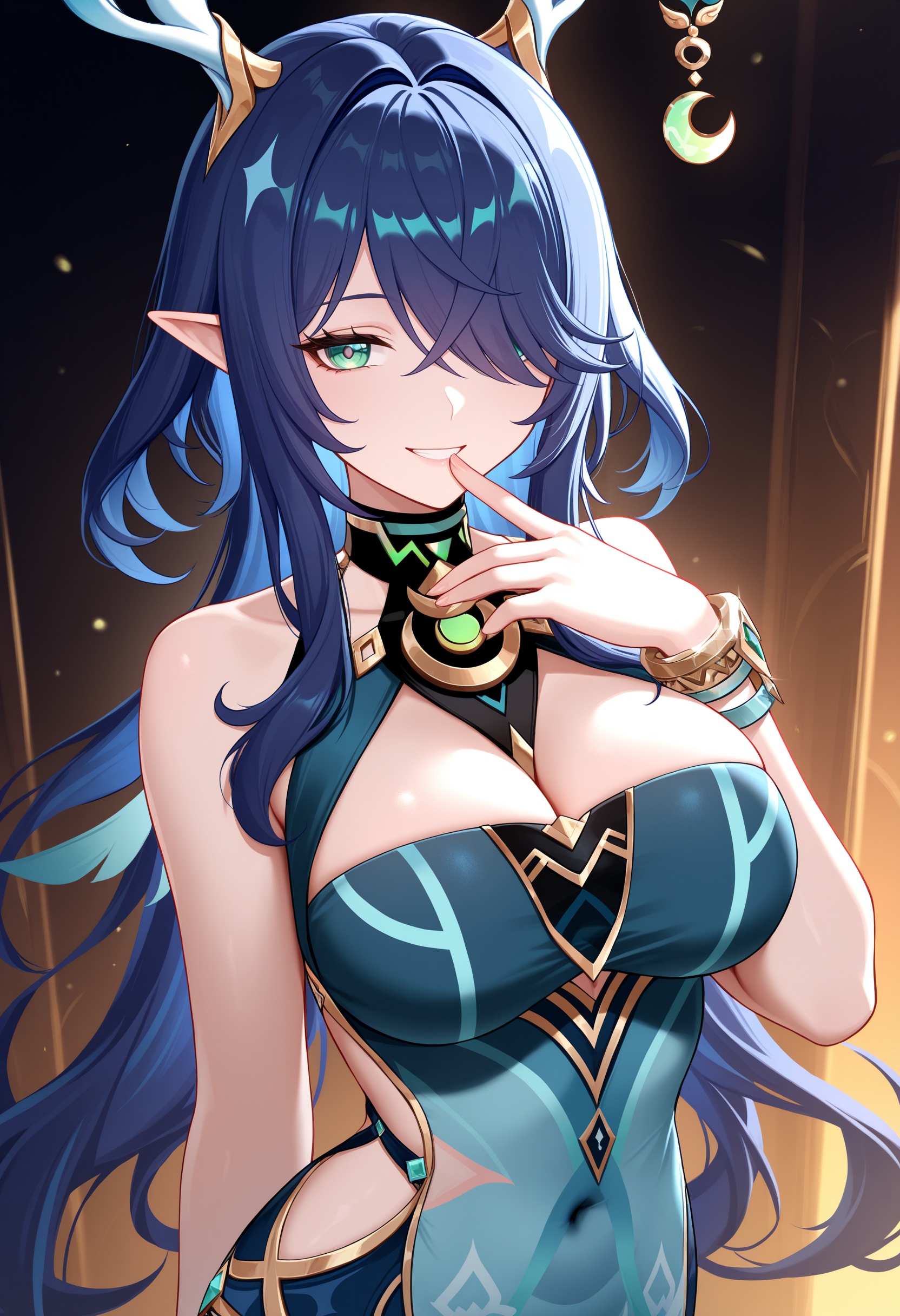 1girl,  lauma \(genshin impact\),  antler ornament on Tensor.Art