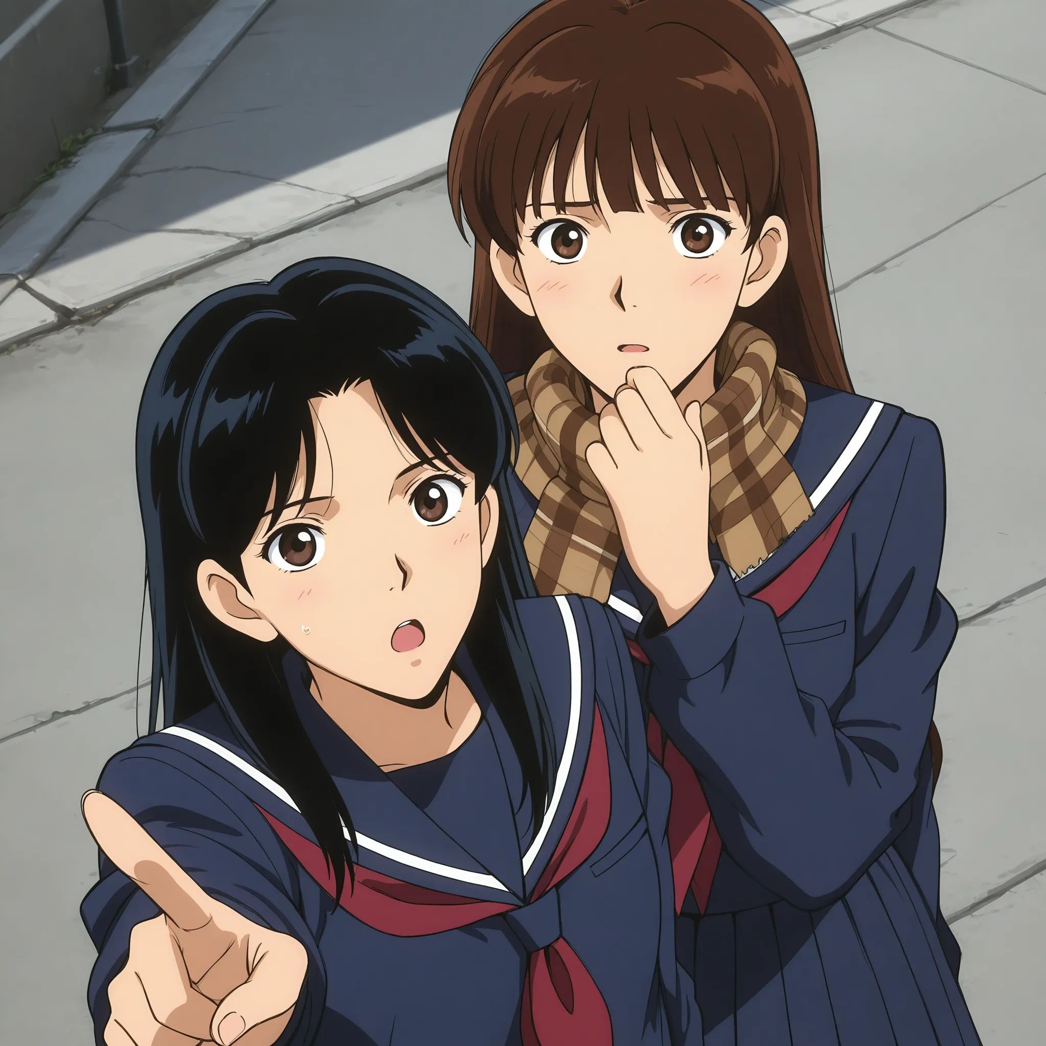 anime screencap,  outdoors,  hsgirlbs on Tensor.Art