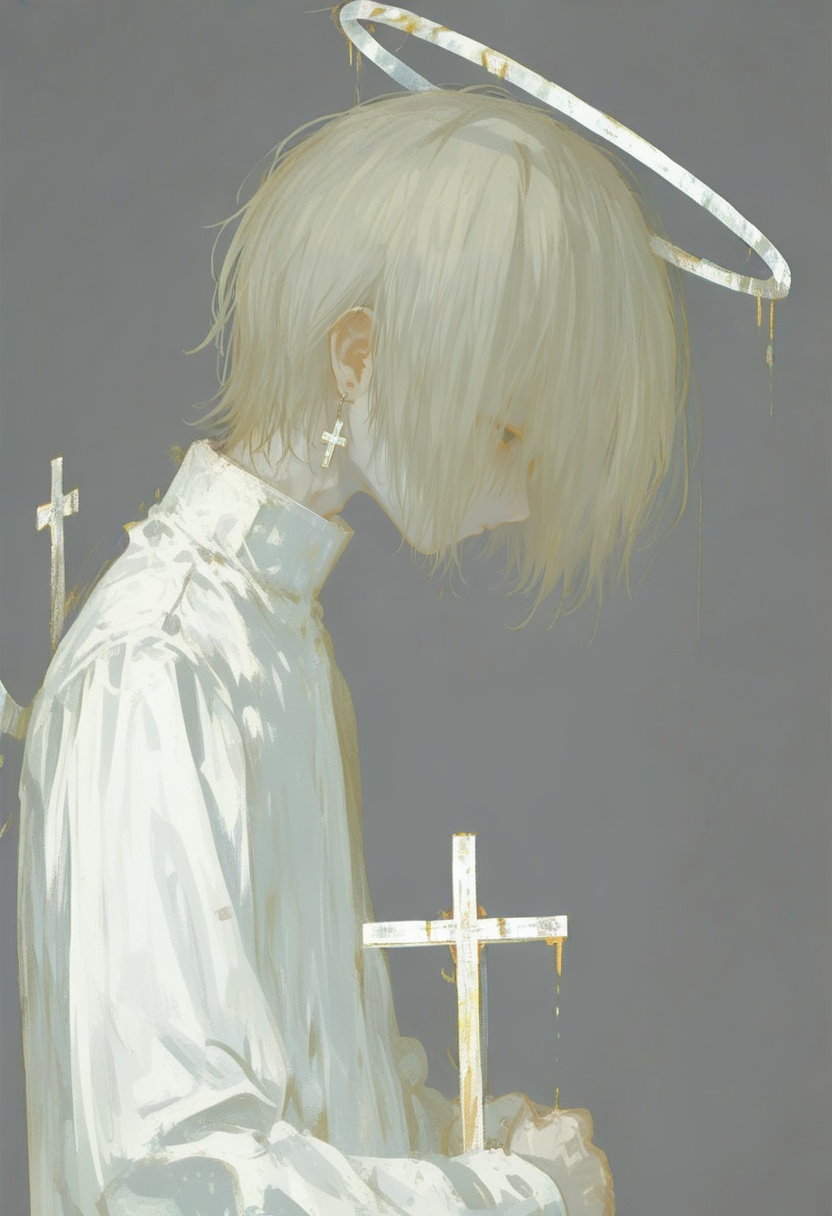 solo,  1boy,  upper body on Tensor.Art