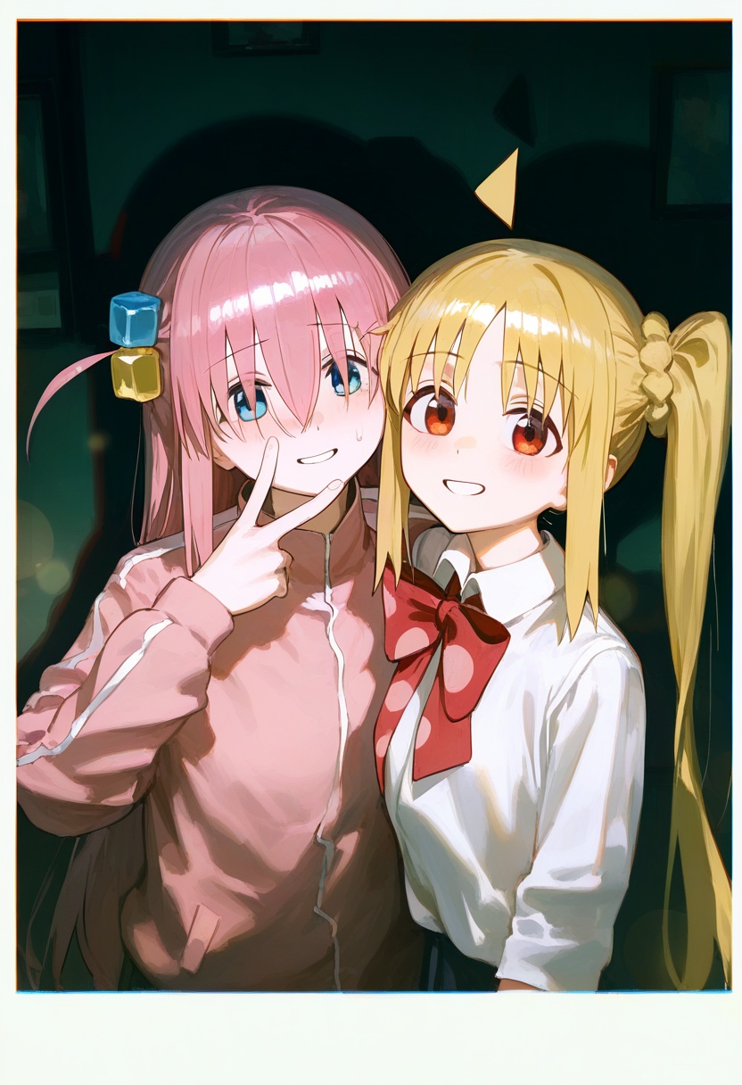 very awa,  2girls,  gotoh hitori on Tensor.Art