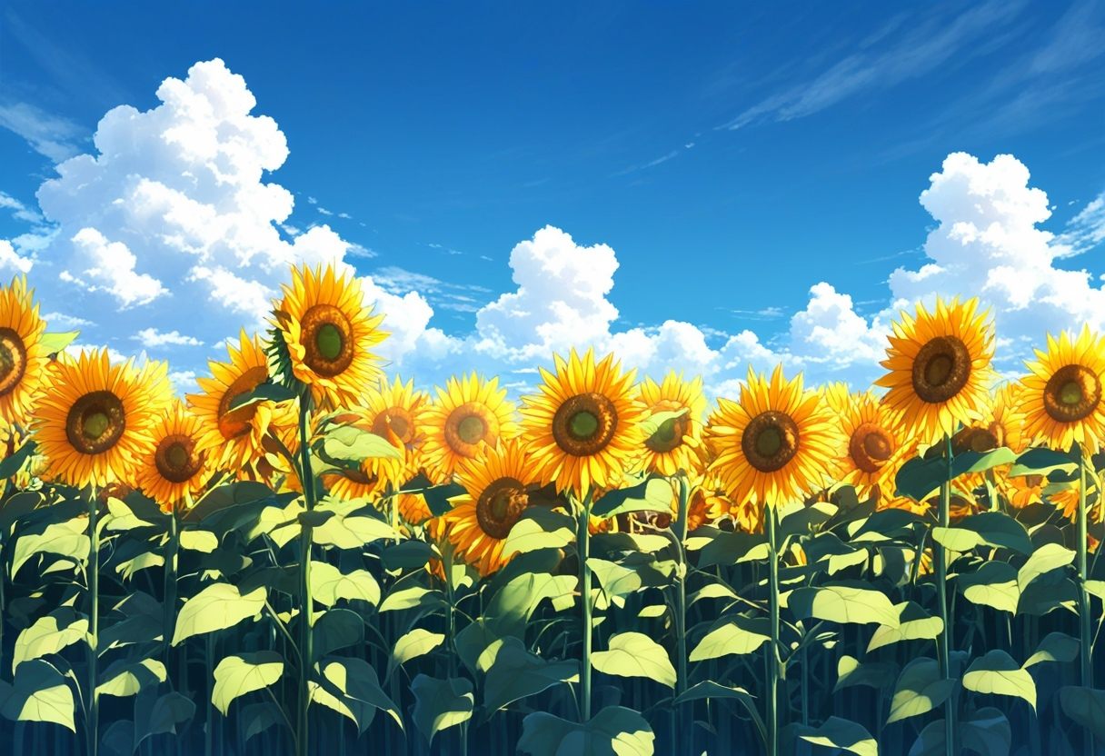 no humans,  scenery,  sunflower on Tensor.Art