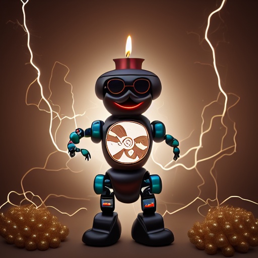 electricity,  candle,  non-humanoid robot on Tensor.Art