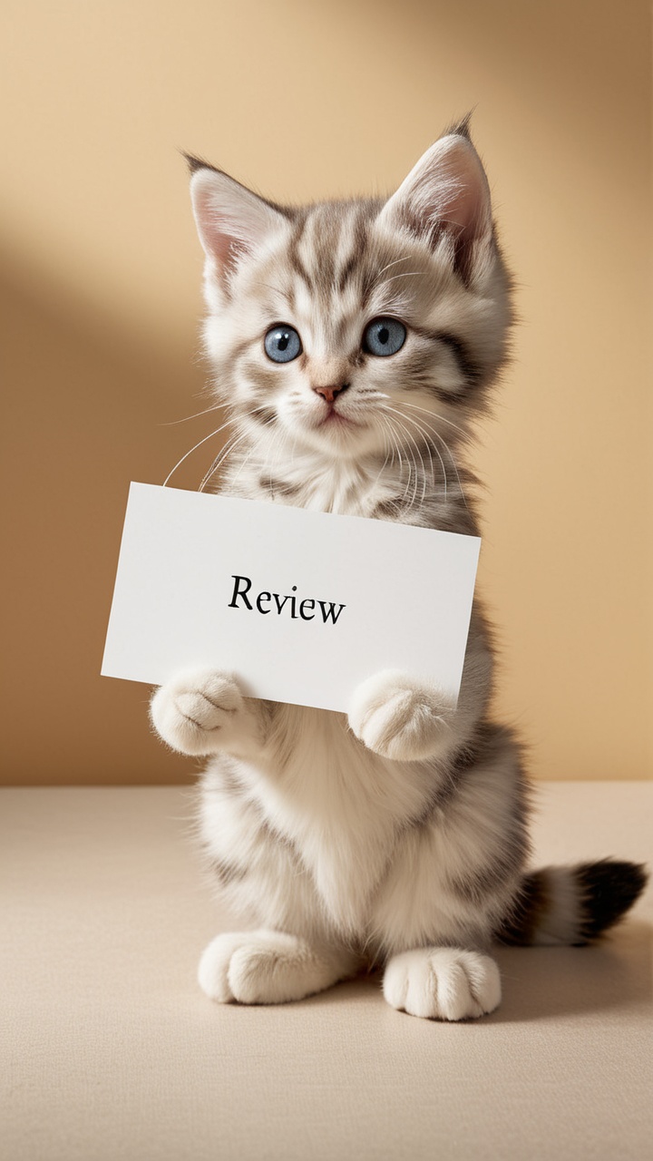 An endearing anthropomorphic kitten with charm and natural grace. The kitten's features blend feline innocence with human-...