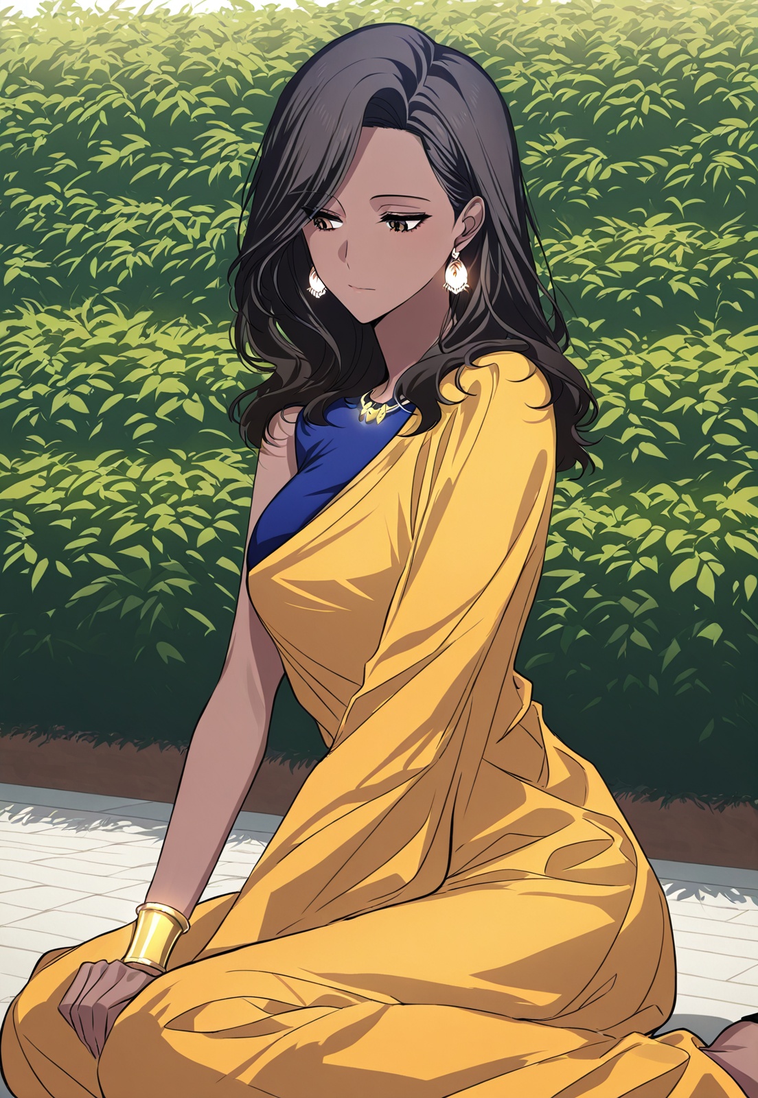 1 girl,  solo,  dark skin on Tensor.Art