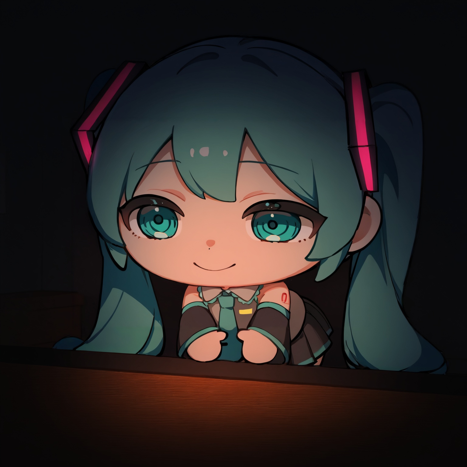1girl,  hatsune miku,  twintails on Tensor.Art