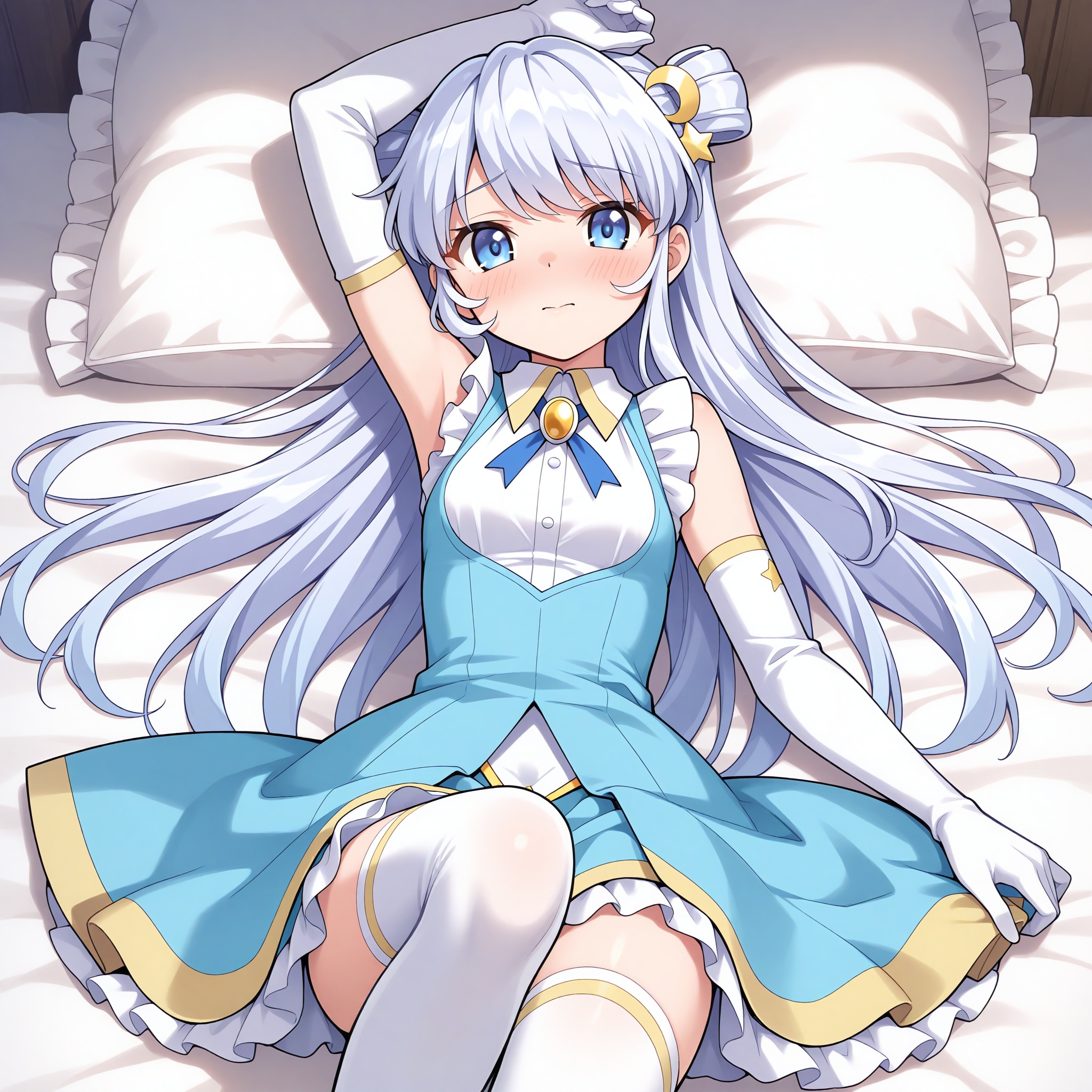 Dia Viekone,  double bun,  star hair ornament on Tensor.Art