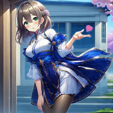 shizuku \(shironeko\),  brown hair,  short hair on Tensor.Art