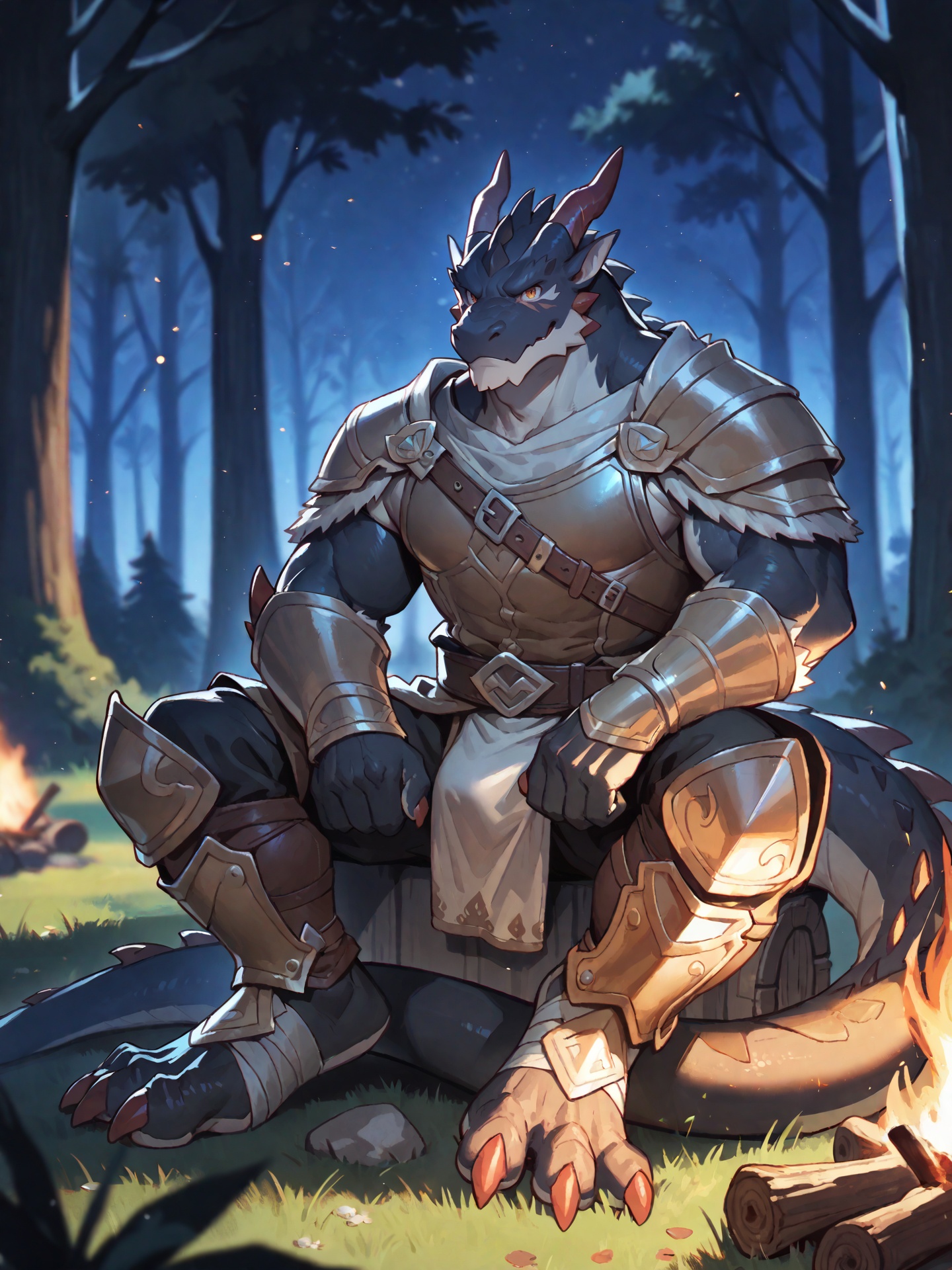 solo,  kemono,  (dragon) on Tensor.Art