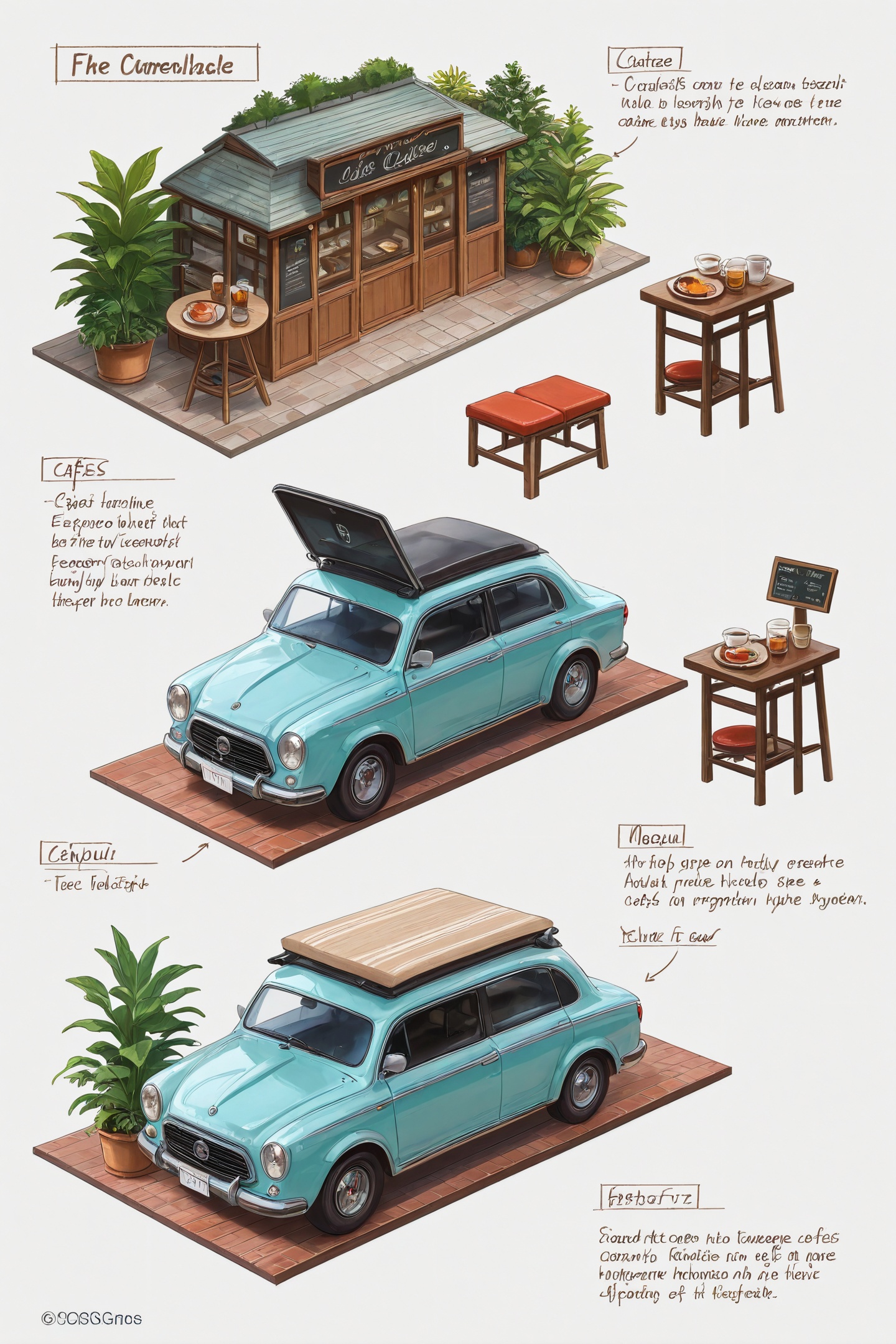 no humans,  stool,  motor vehicle on Tensor.Art