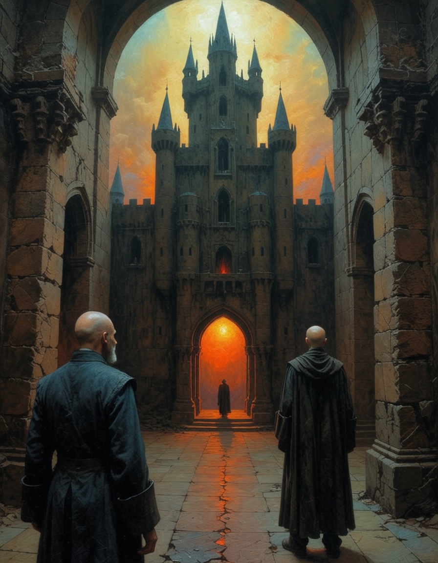 lord standing in his castle,  proud,  confident on Tensor.Art