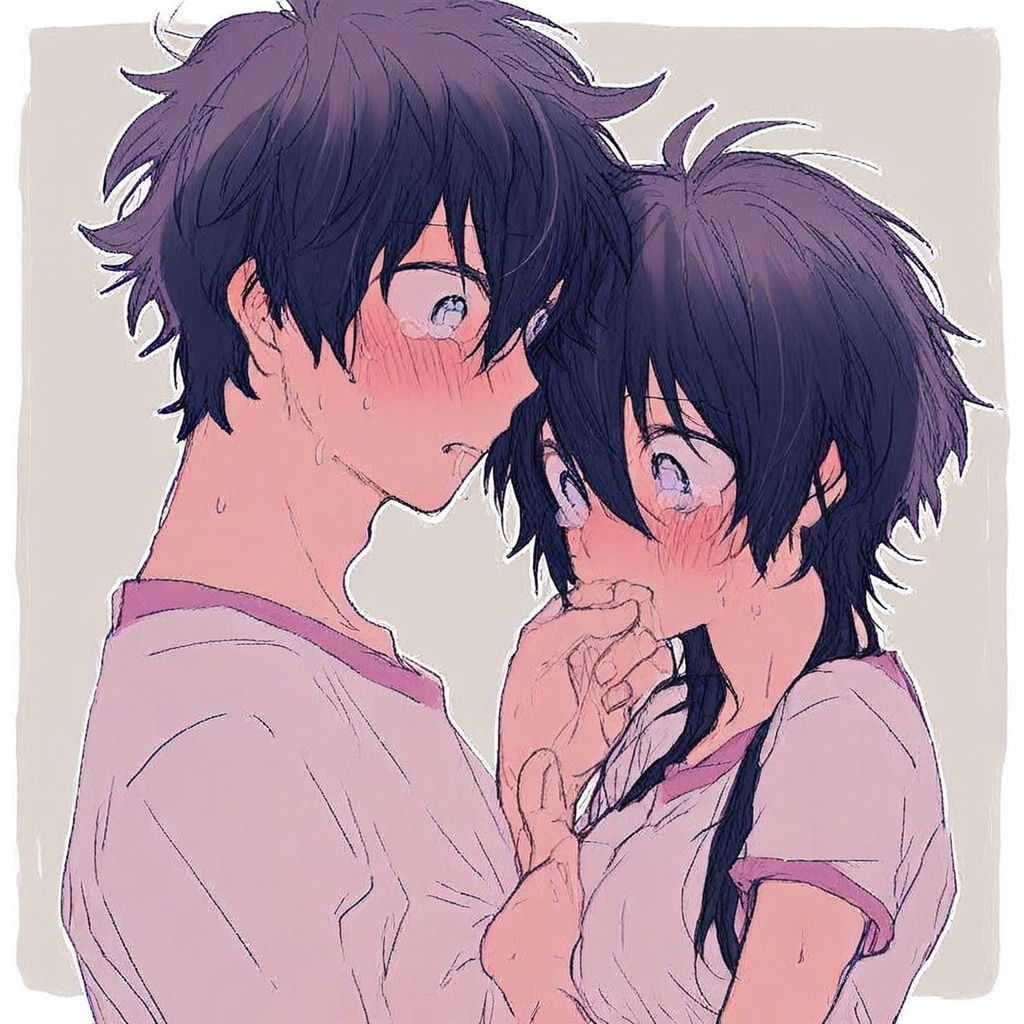dual persona hetero-genderswap (m couple f) focus,  anime screencap,  masterpiece on Tensor.Art