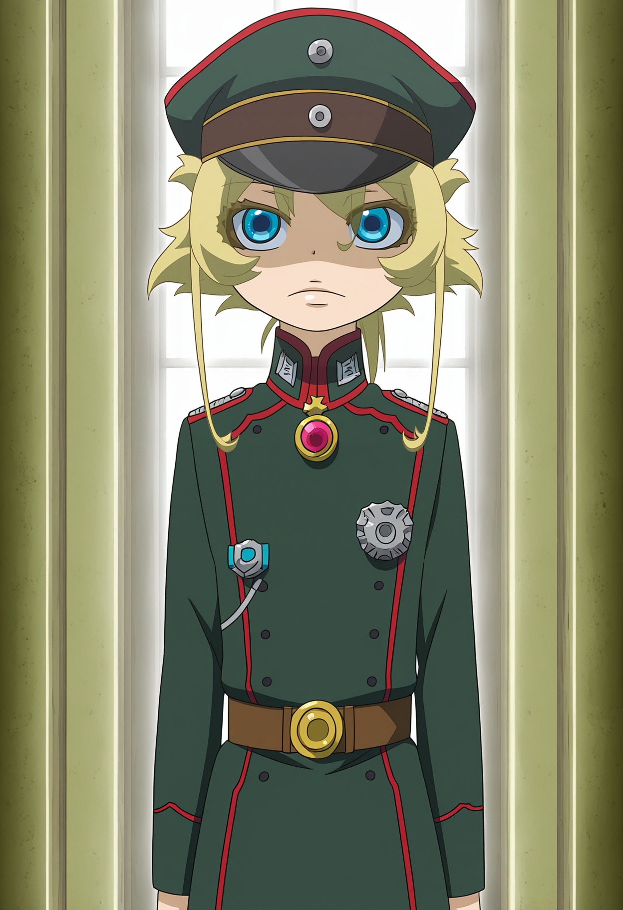 Tanya Degurechaff,  1girl,  military uniform on Tensor.Art