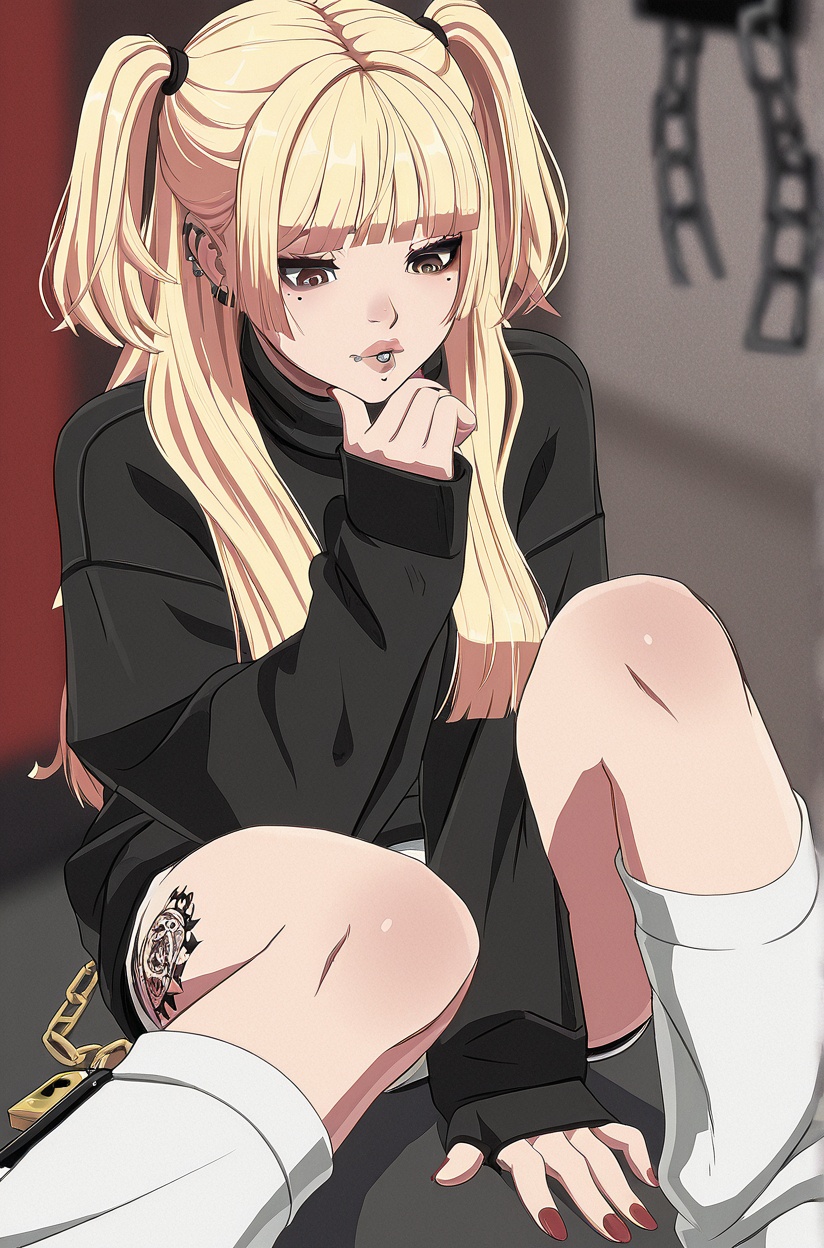gu1lty,  1girl,  sleeves past wrists on Tensor.Art