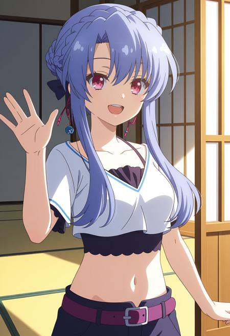 Sorakado Ao,  1girl,  navel on Tensor.Art