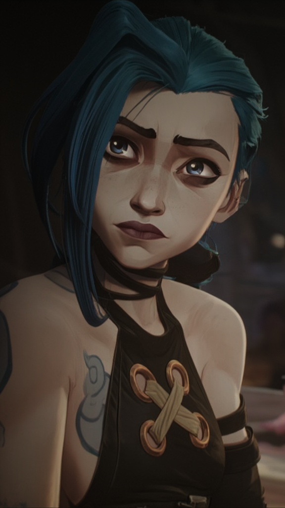 Jinx, <lora:jinx-arcane-league-of-legends-season-1-v2:1>