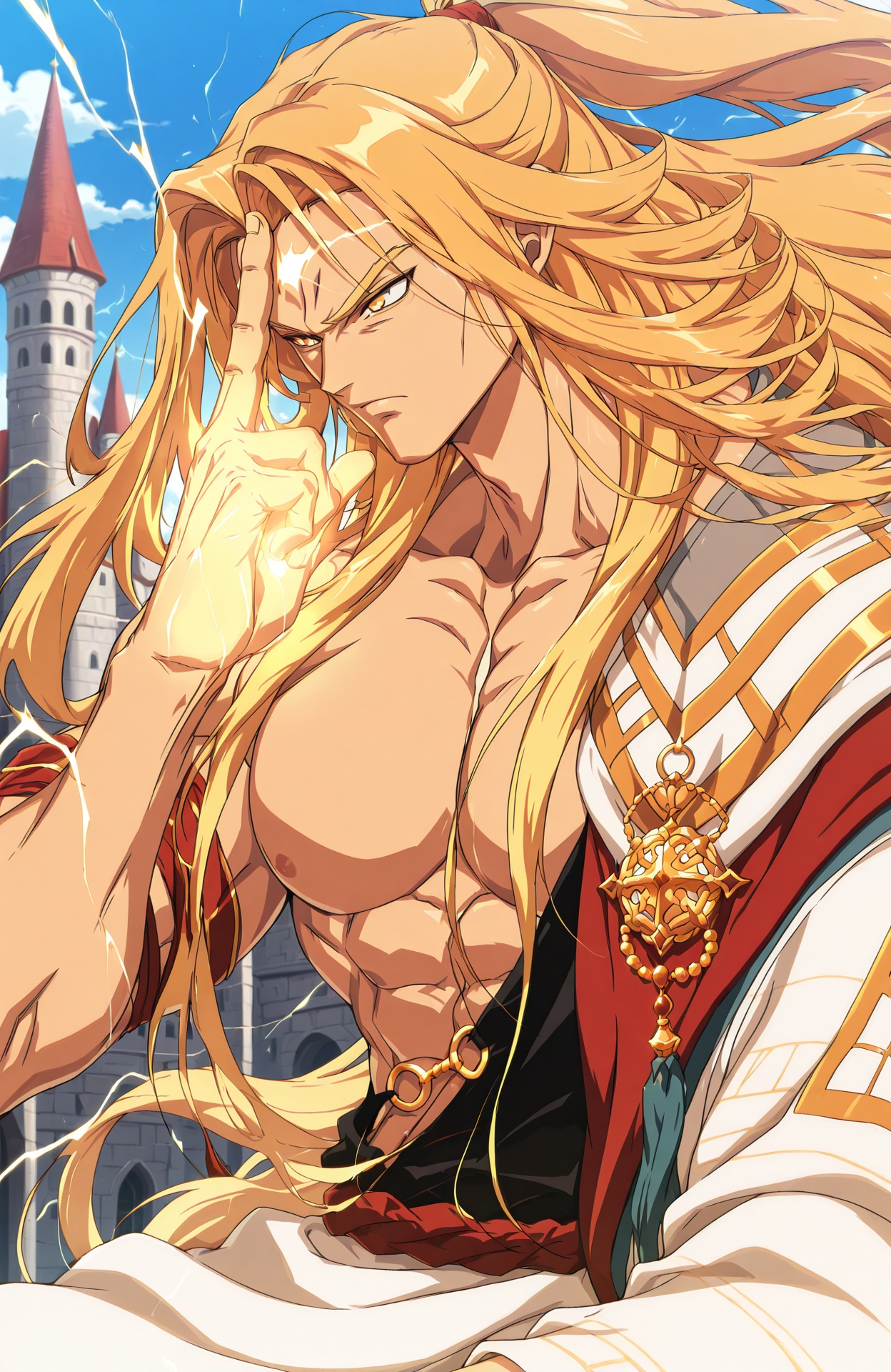 dfo_mnen3,  anime style,  toned male on Tensor.Art