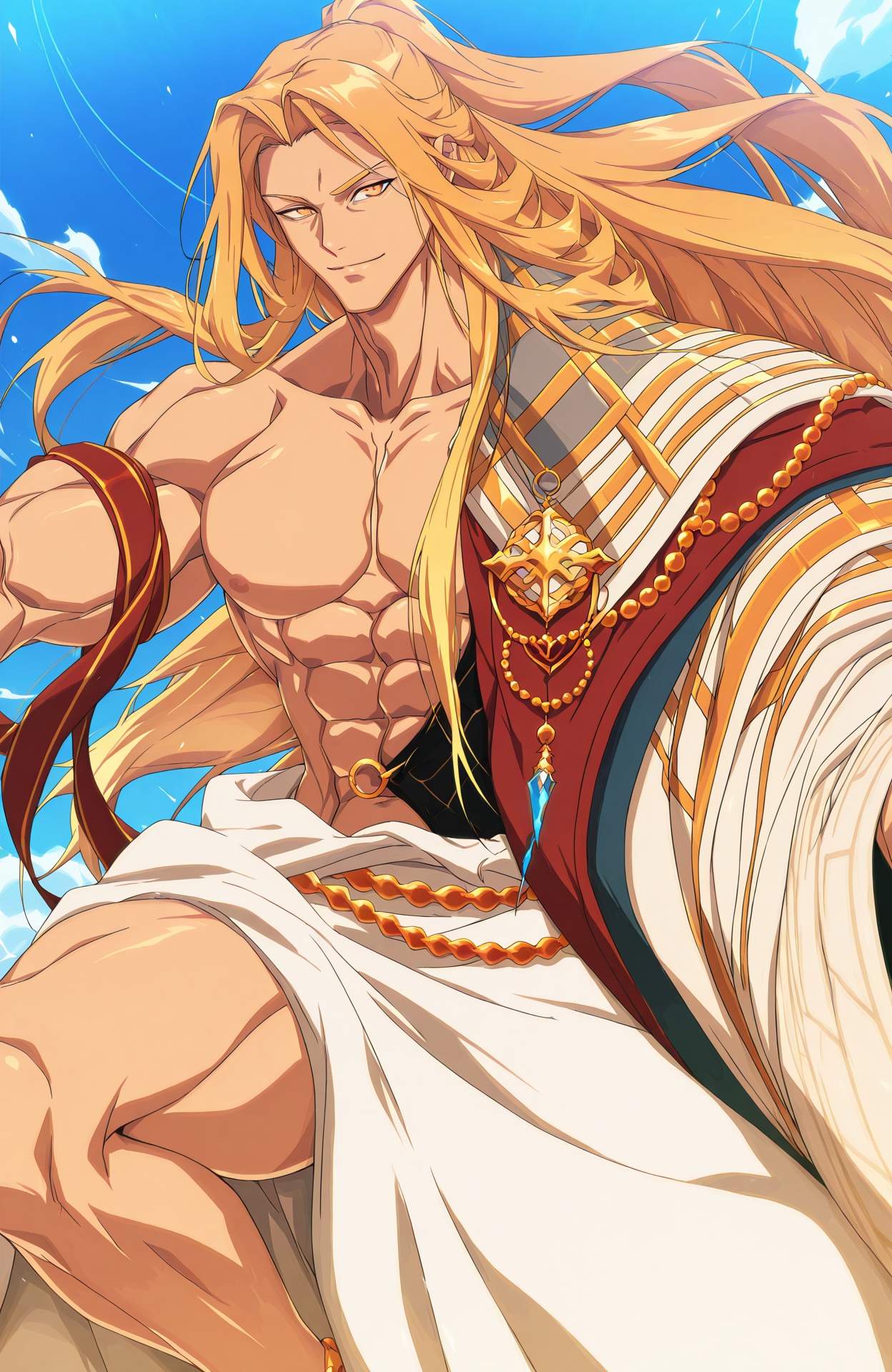 dfo_mnen3,  anime style,  toned male on Tensor.Art