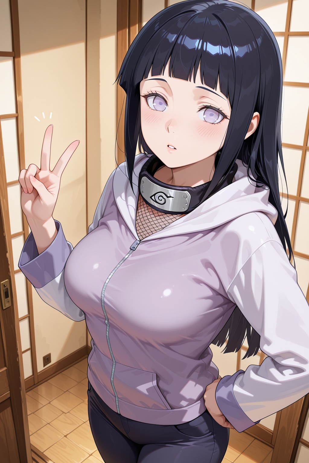 1girl,  hyuuga_hinata,  breasts on Tensor.Art
