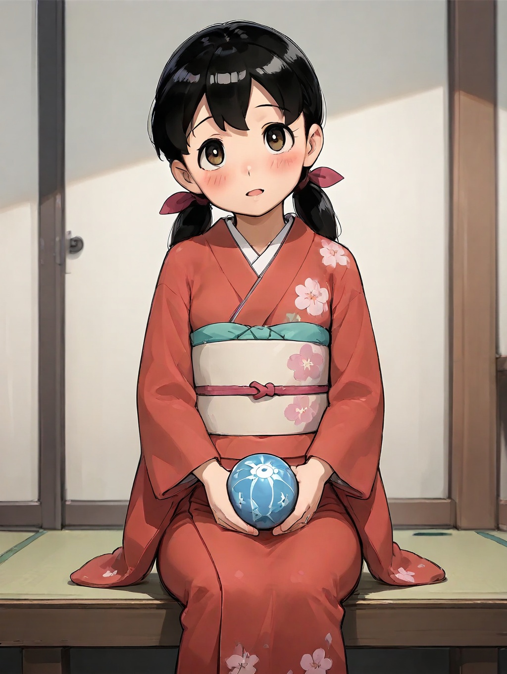 minamoto shizuka,  1girl,  japanese clothes on Tensor.Art