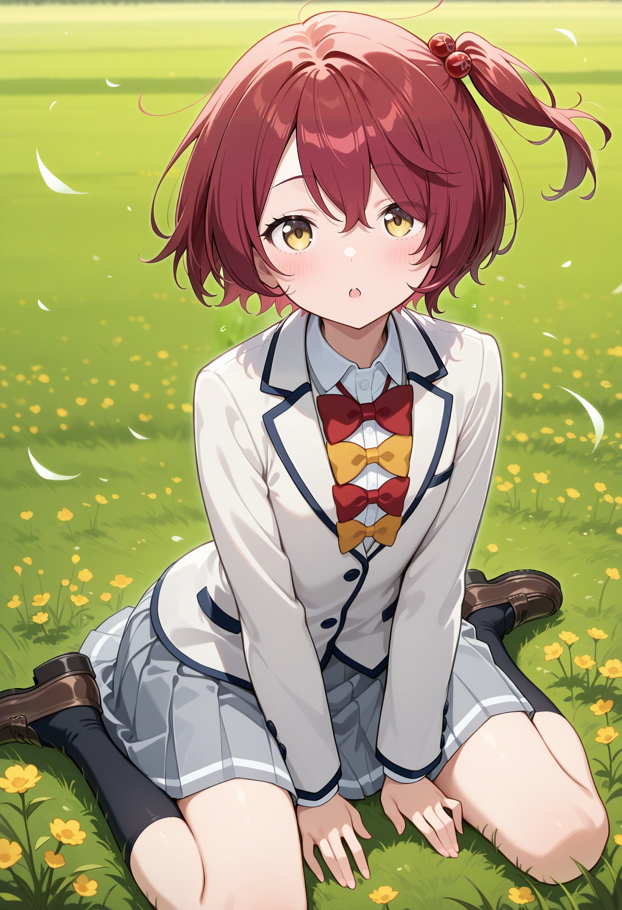 aakomari,  short hair,  red hair on Tensor.Art