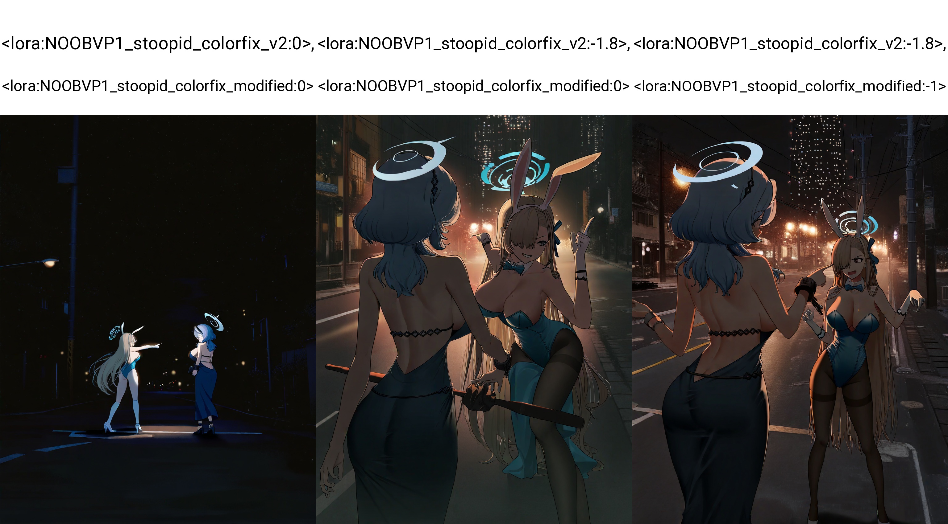 2girls,  standing,  ako \(dress\) \(blue archive\) on Tensor.Art