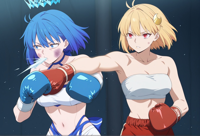 anime screencap,  anime coloring,  2girls on Tensor.Art
