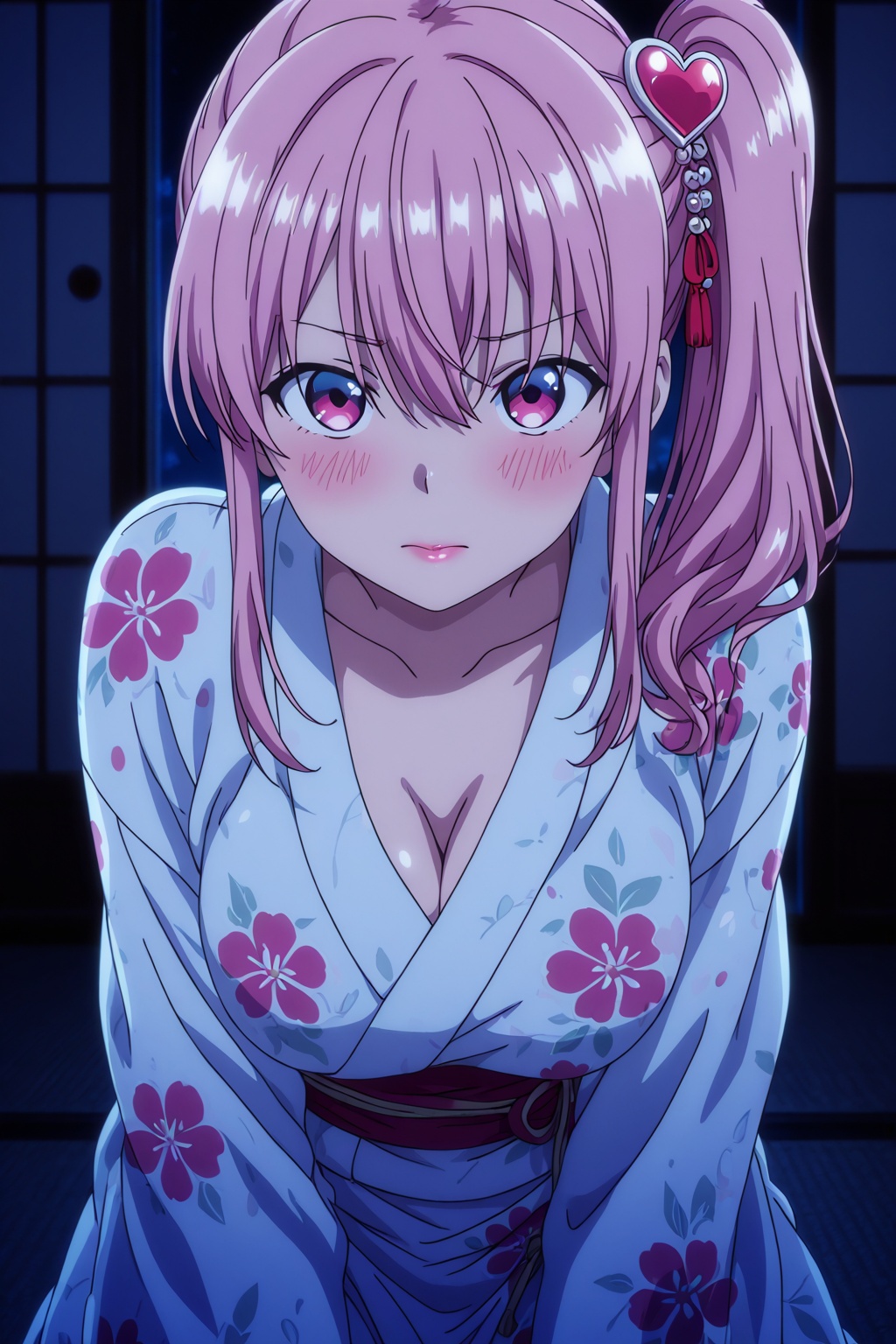 1girl,  breasts,  pink_hair on Tensor.Art