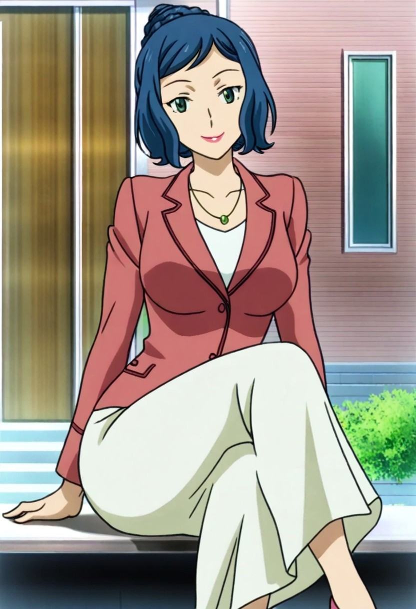 iorrin,  blue hair,  hair bun on Tensor.Art