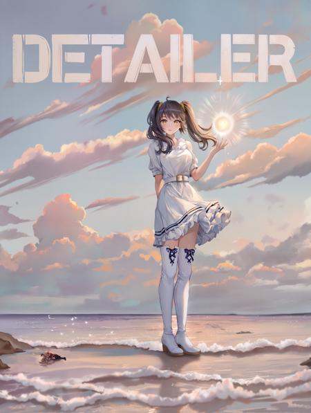 poster \(medium\),  1girl,  frilled dress on Tensor.Art