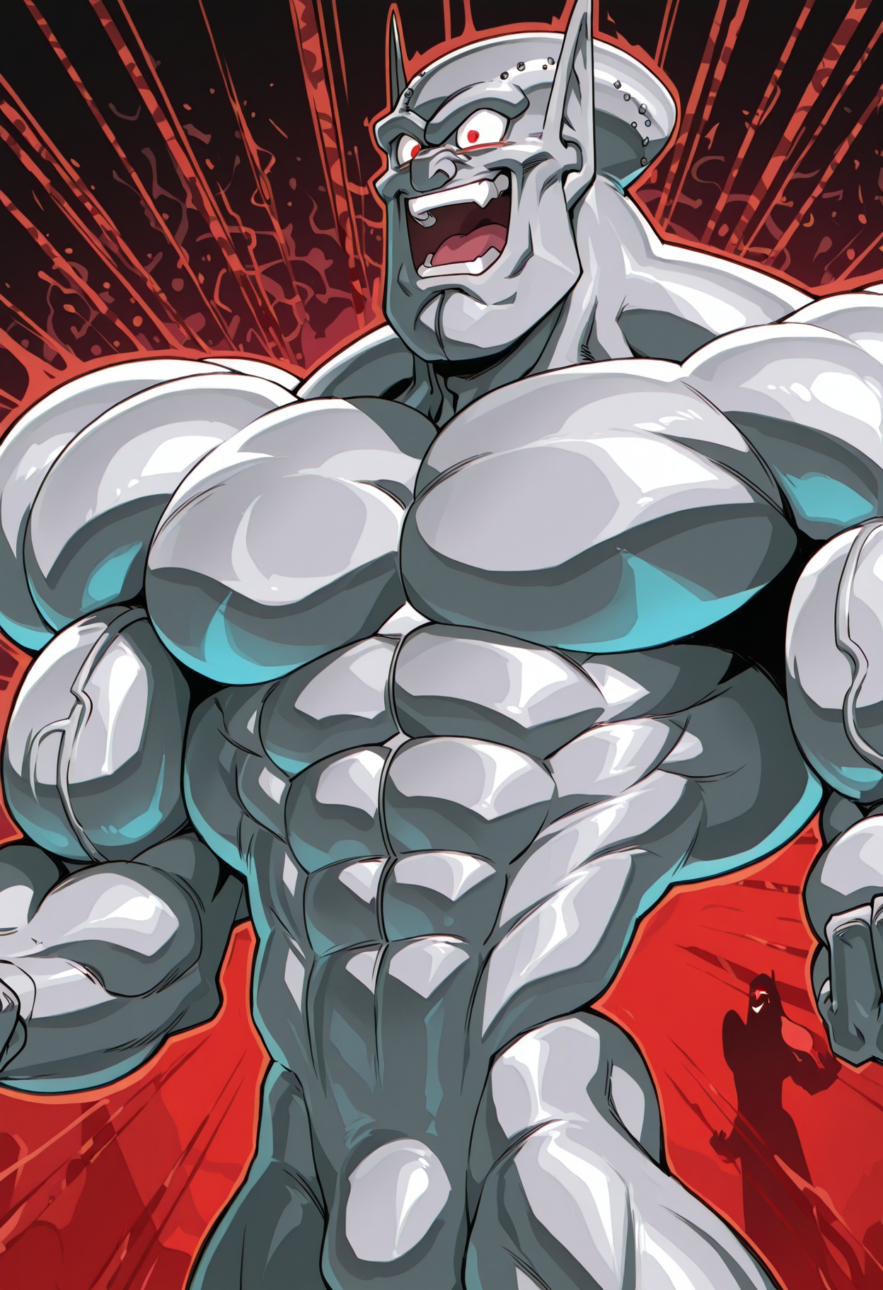 db_metarilldo,  silver body,  solo on Tensor.Art