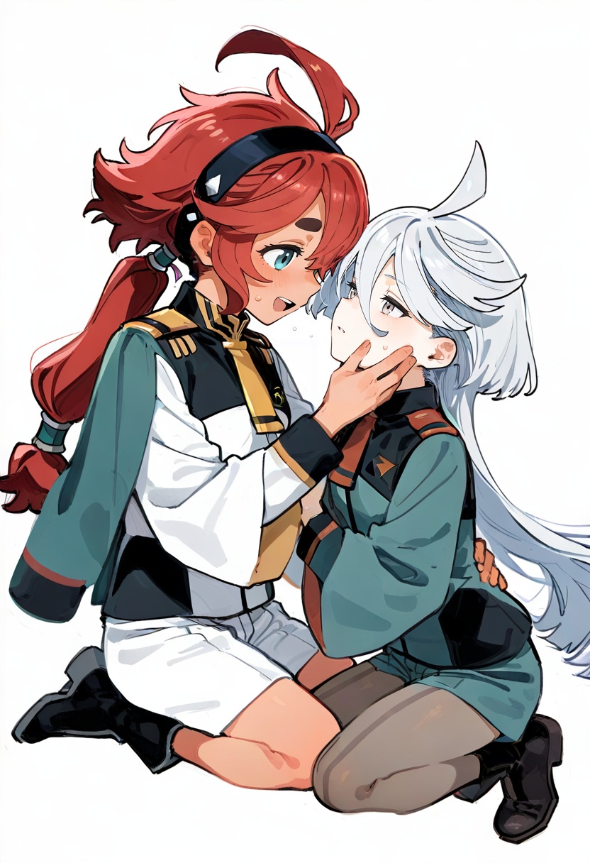 2girls,  multiple girls,  miorine rembran on Tensor.Art
