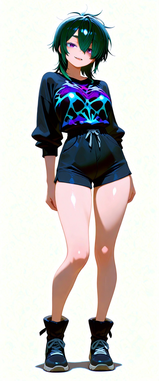 multicolored_hair,  roots (hair),  colored tips on Tensor.Art