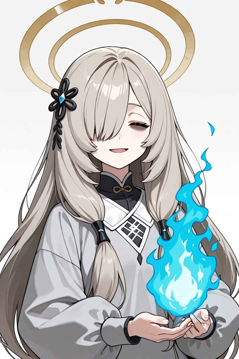 1girl,  upper body,  puffy long sleeves on Tensor.Art