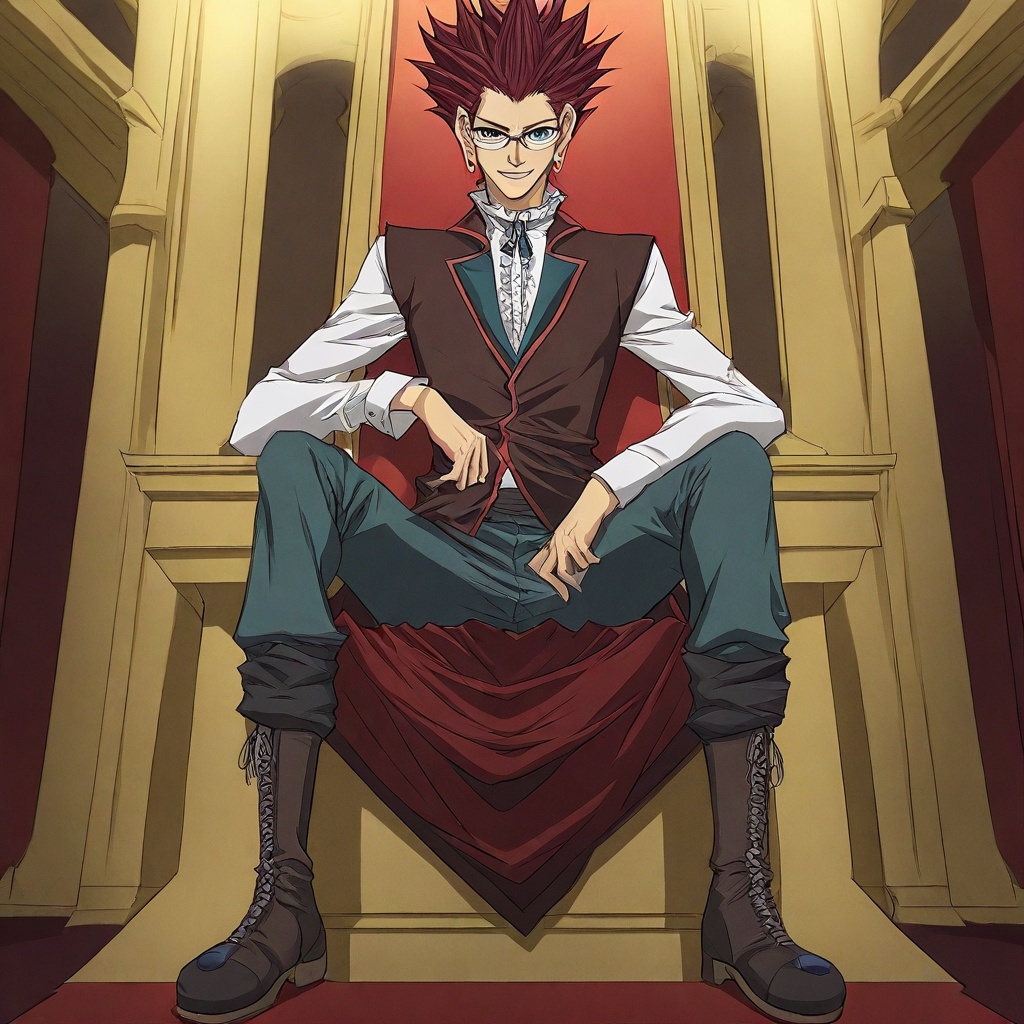 Adrian,  red hair,  spiked hair on Tensor.Art