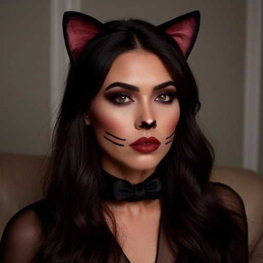 Helloween Makeup for F by KurtC PhotoEd on Tensor.Art