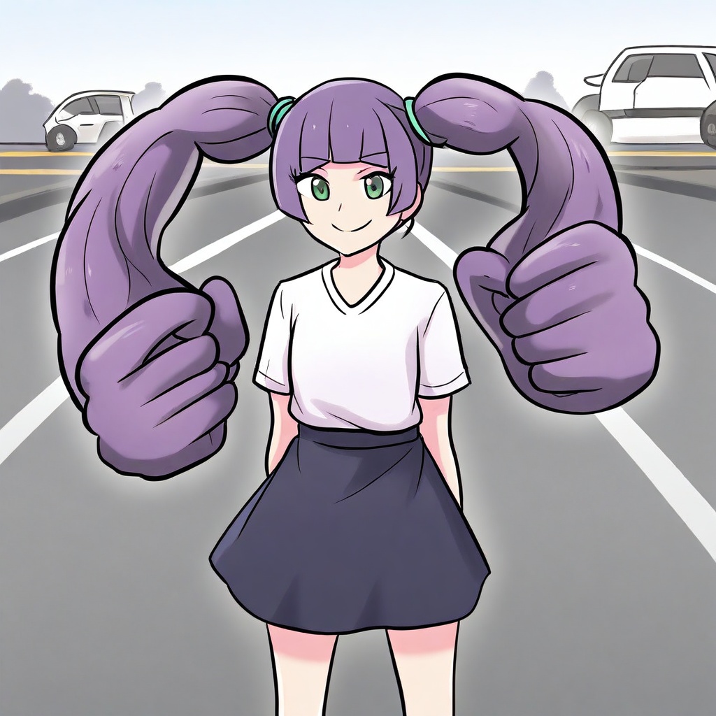 prehensile hair,  twintails,  1girl on Tensor.Art