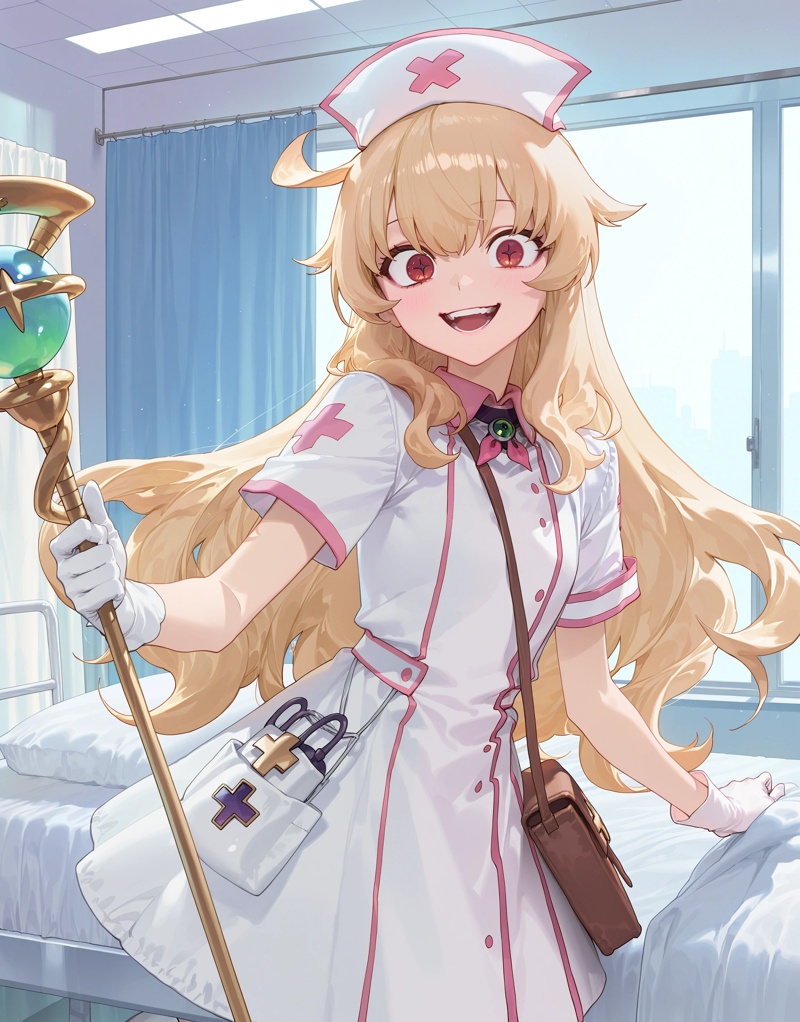 1girl,  nobeta \(nurse\),  crazy smile on Tensor.Art