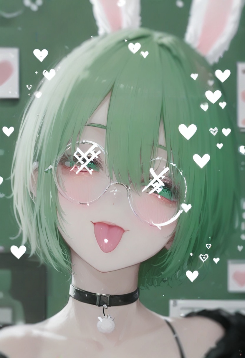 1girl,  tongue out,  tongue on Tensor.Art