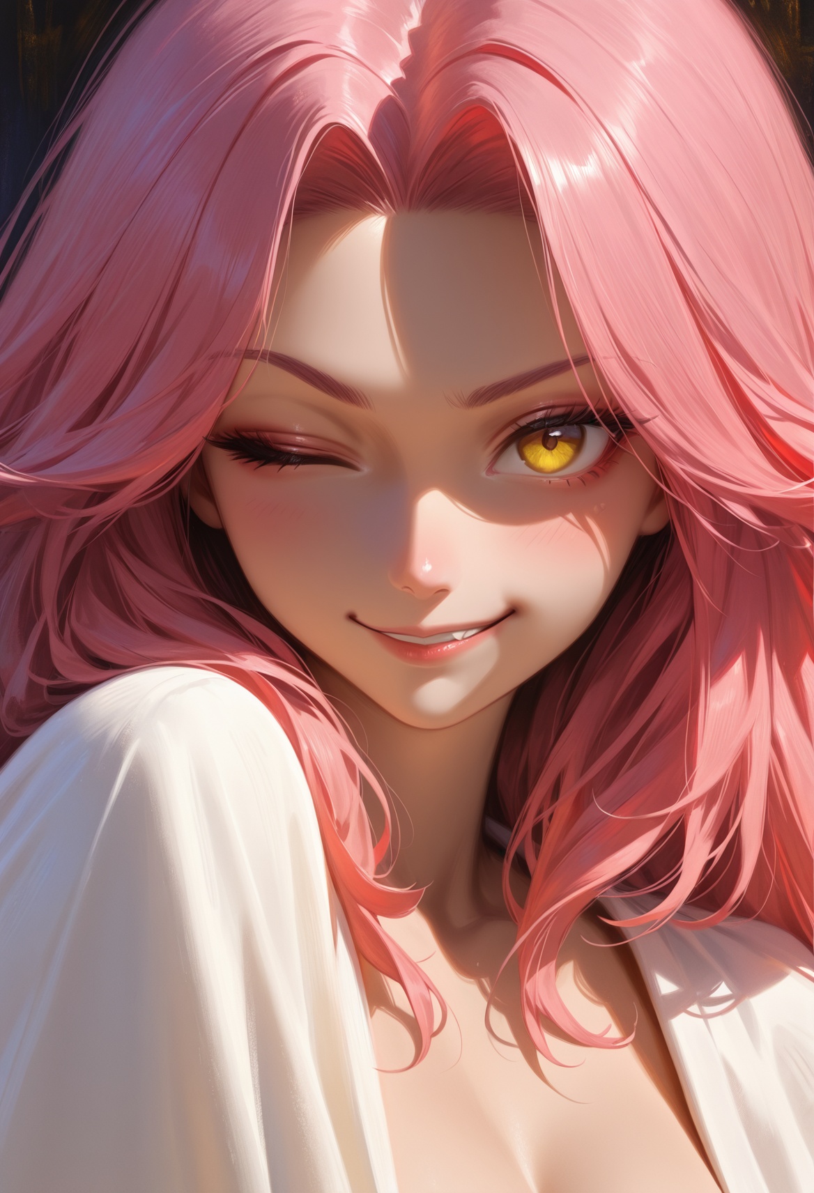 1girl,  portrait,  smirk on Tensor.Art