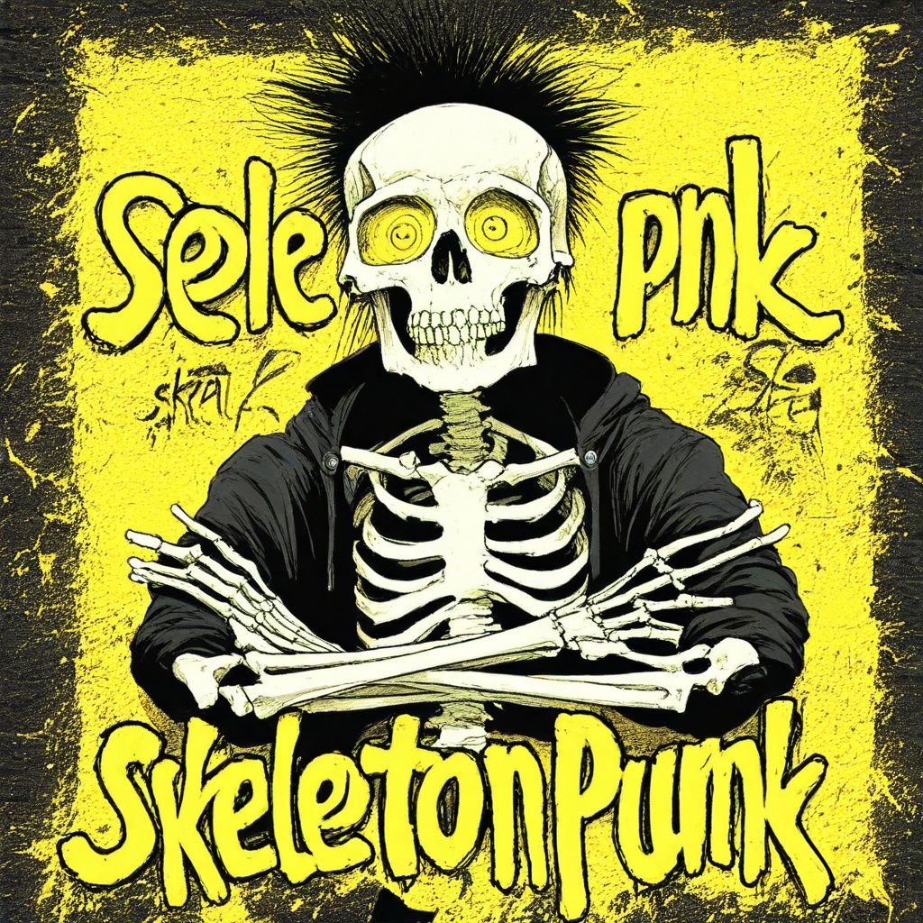 skeleton punk style on Tensor.Art