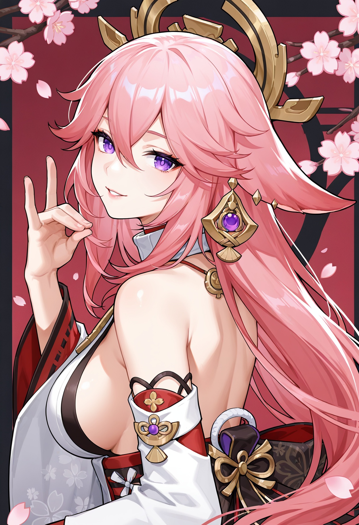 1girl,  yae miko,  genshin impact on Tensor.Art