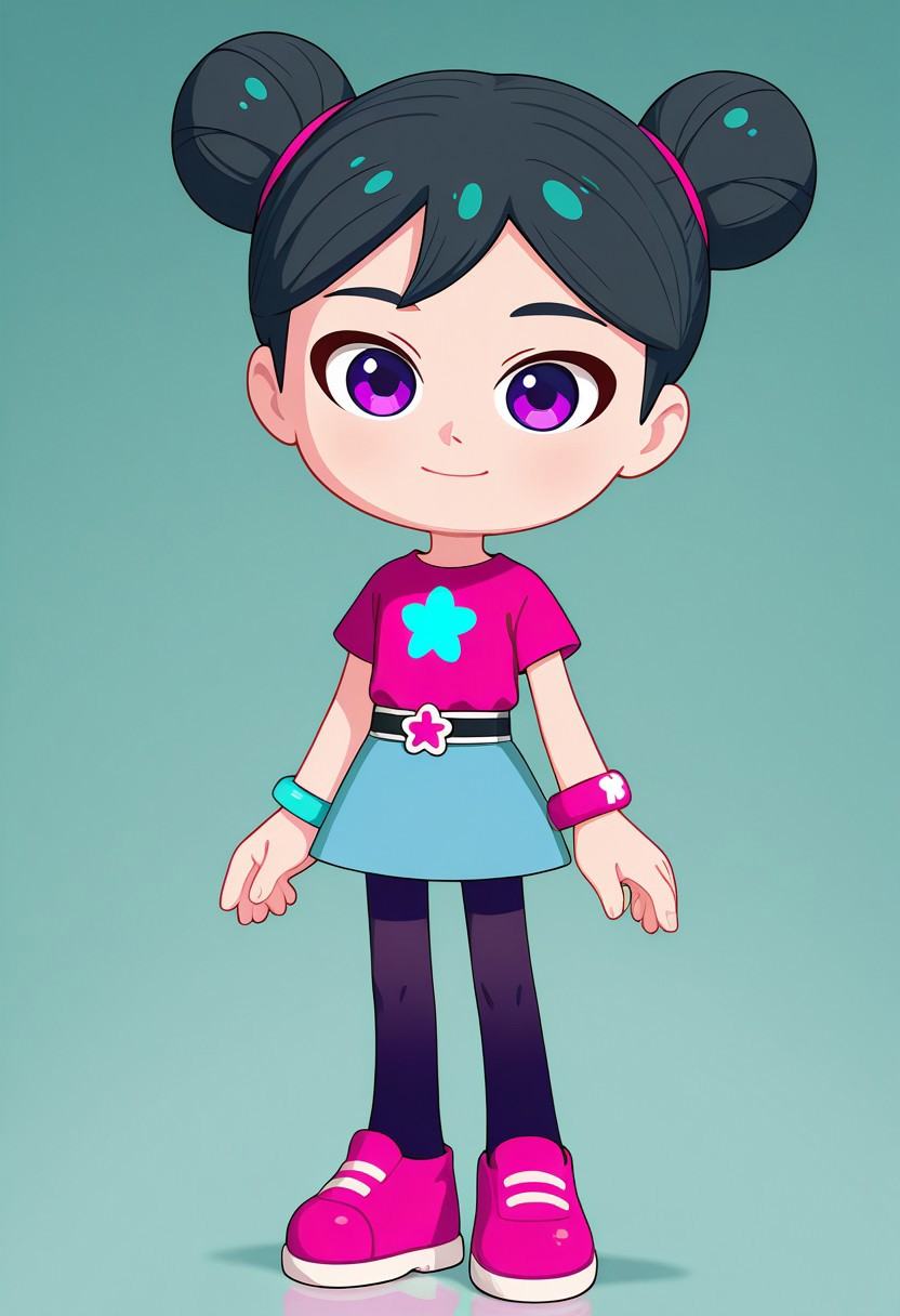 starbeam,  1girl,  black hair on Tensor.Art