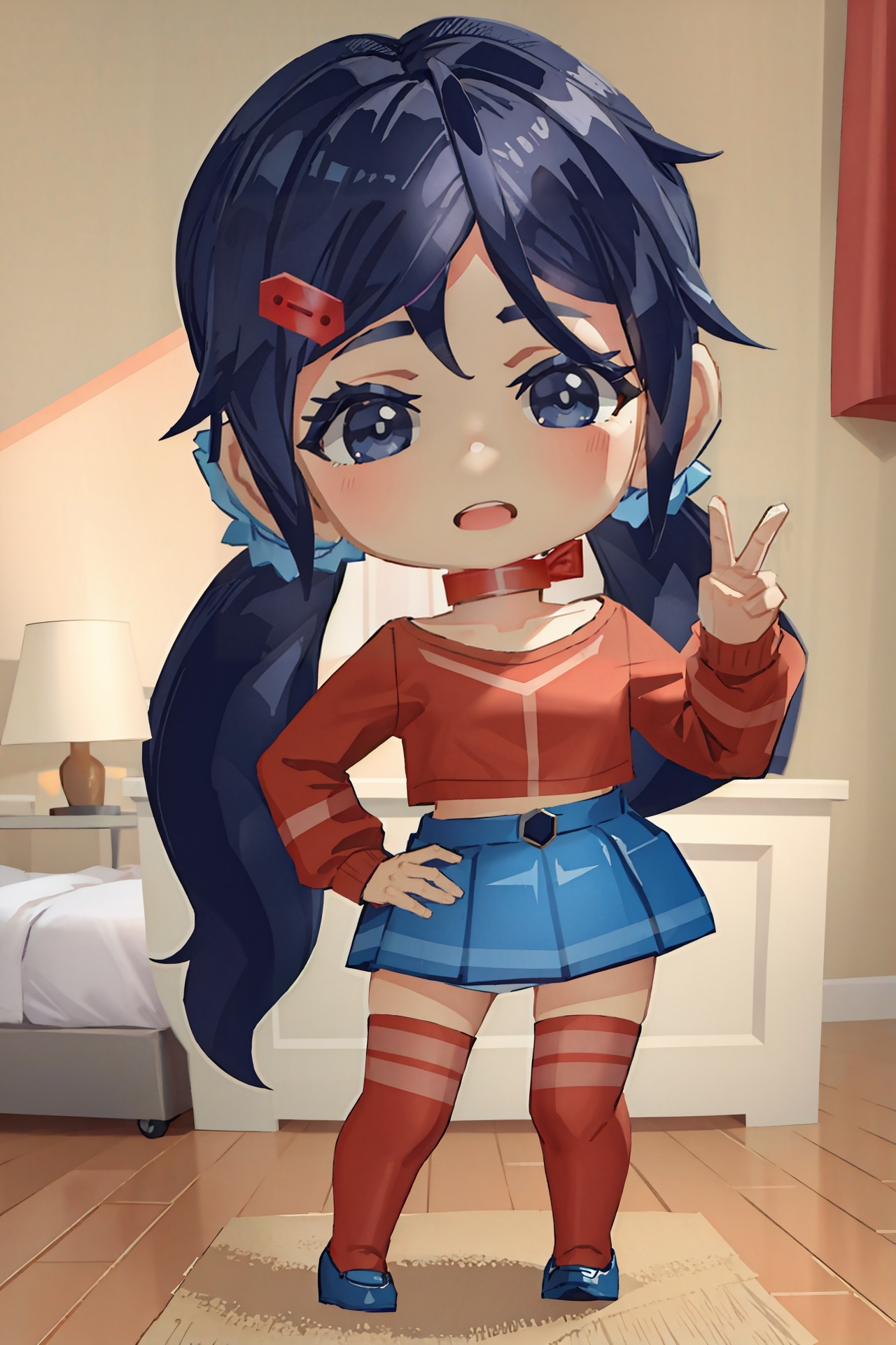 1girl,  mita \(miside\),  chibi on Tensor.Art