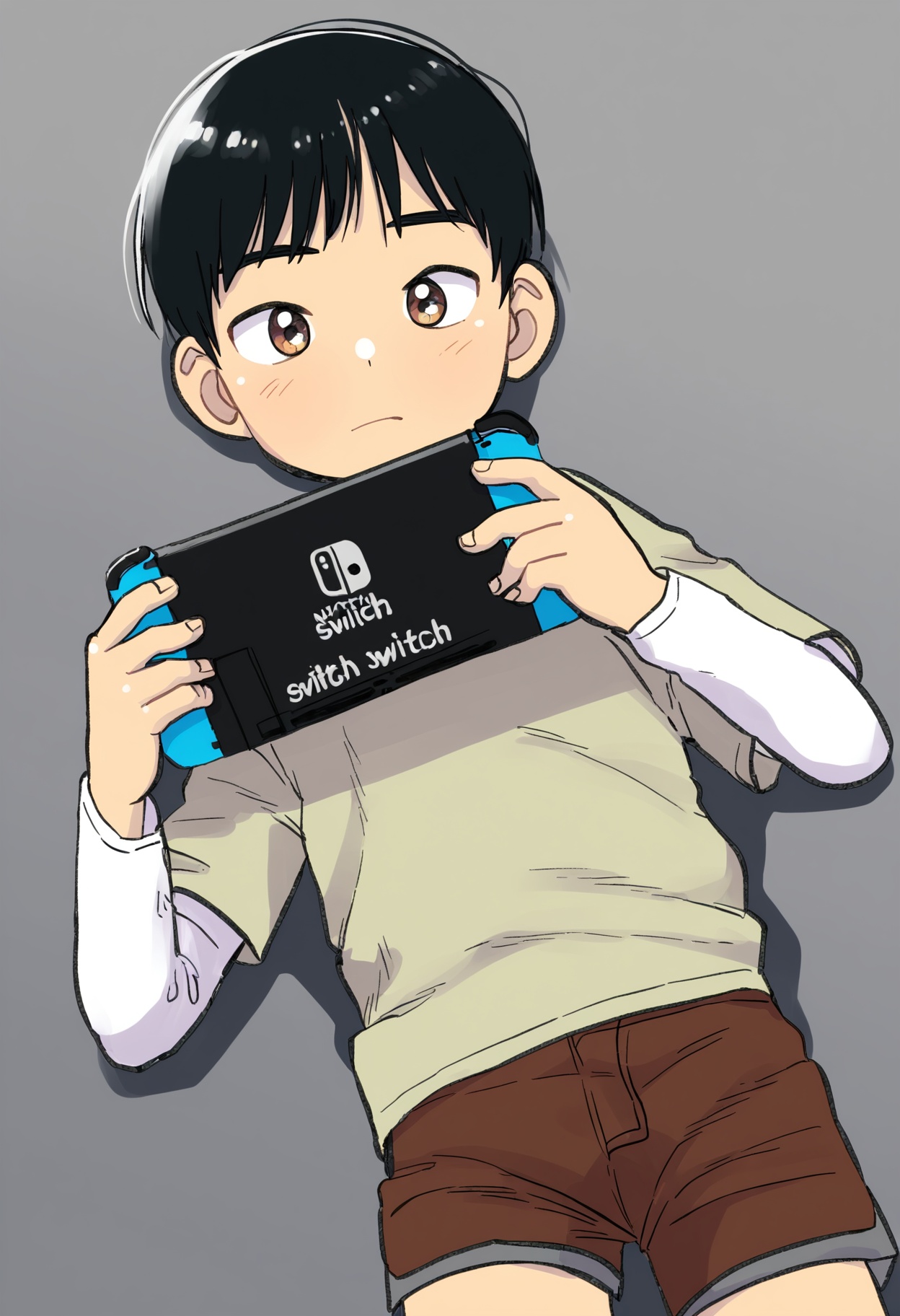 masterpiece,  eeroku-style,  grey background on Tensor.Art