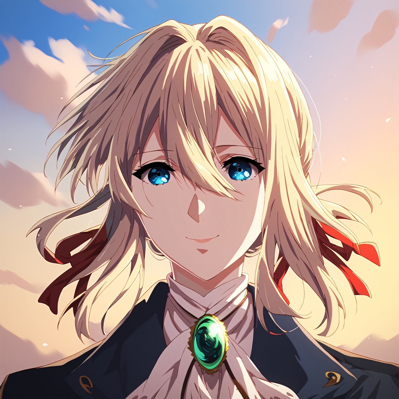 1girl,  violet evergarden,  blonde hair on Tensor.Art