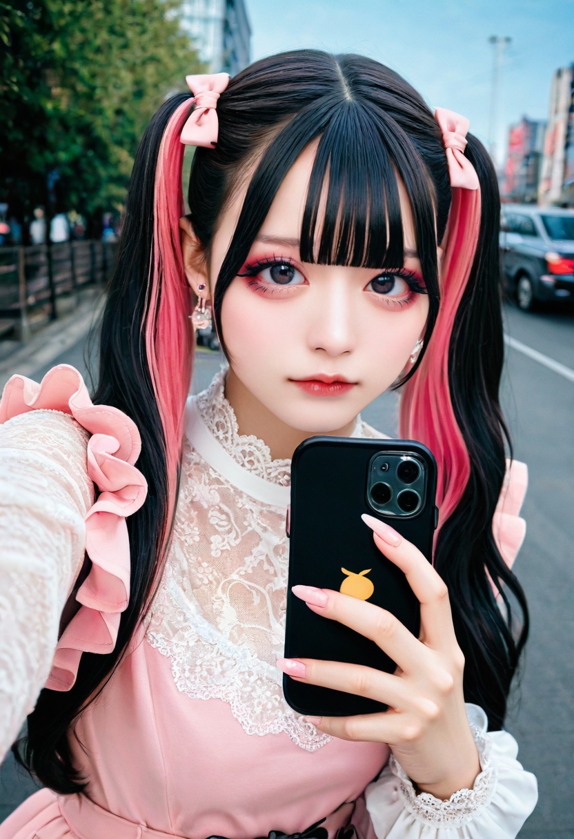 jirai kei,  jiraikei face,  photography on Tensor.Art