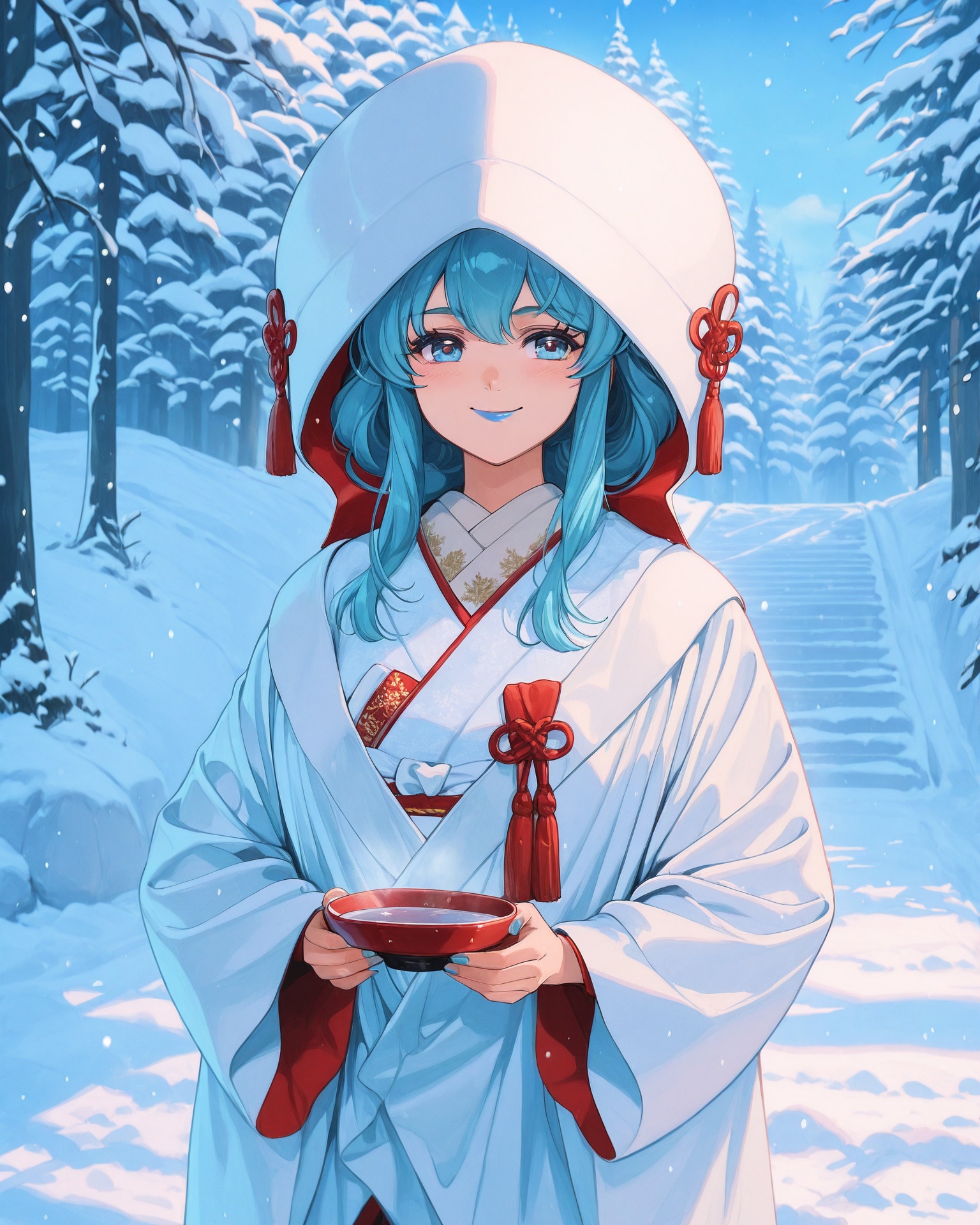 1girl,  shiromufa,  blue lips on Tensor.Art