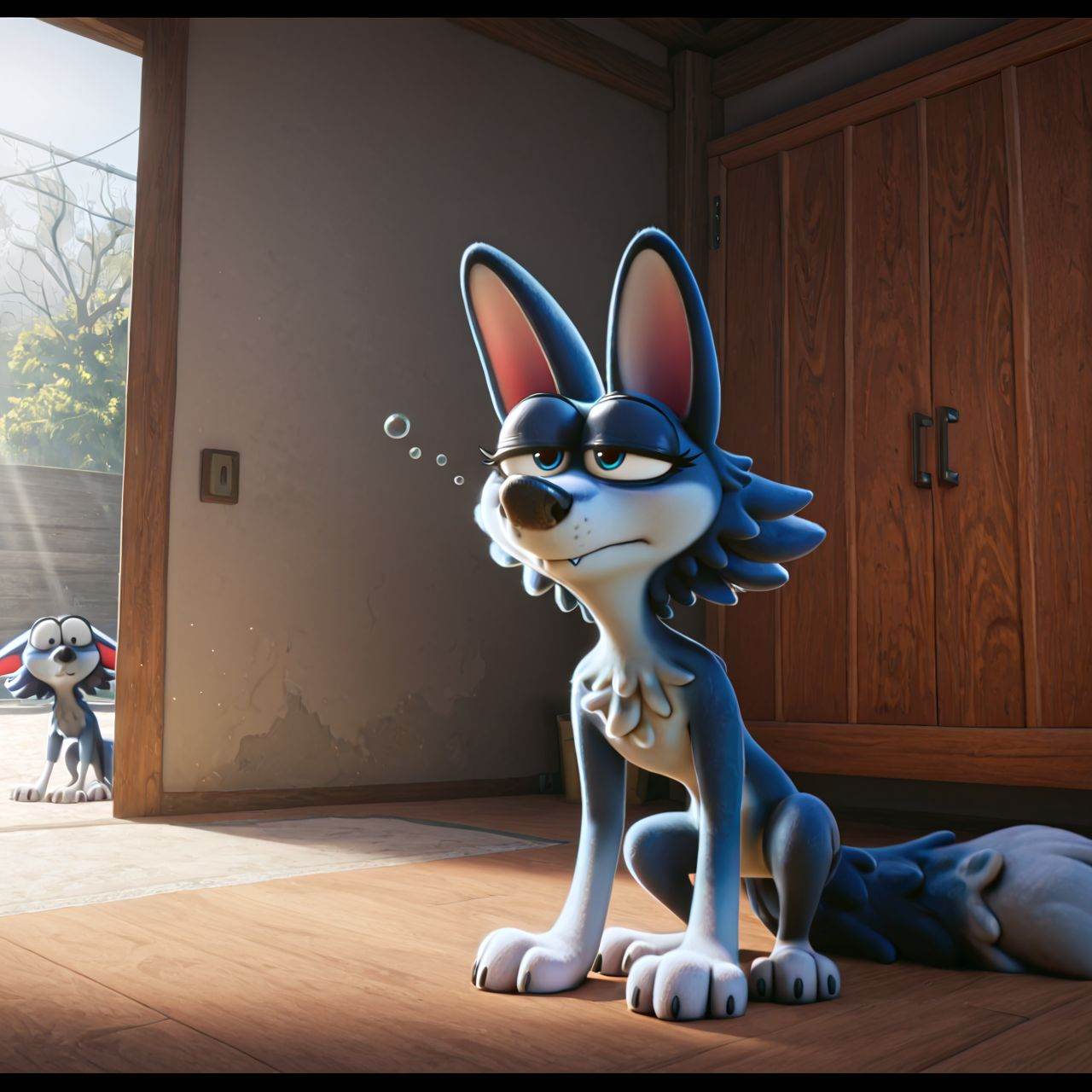 toony,  short stack,  detailed background on Tensor.Art